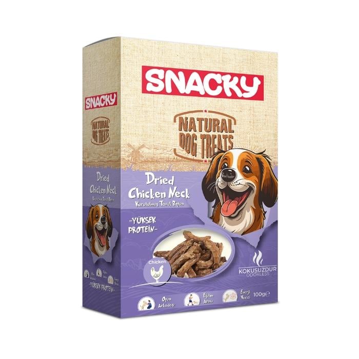 Snacky Kurutulmuş Tavuk Boyun 100gr