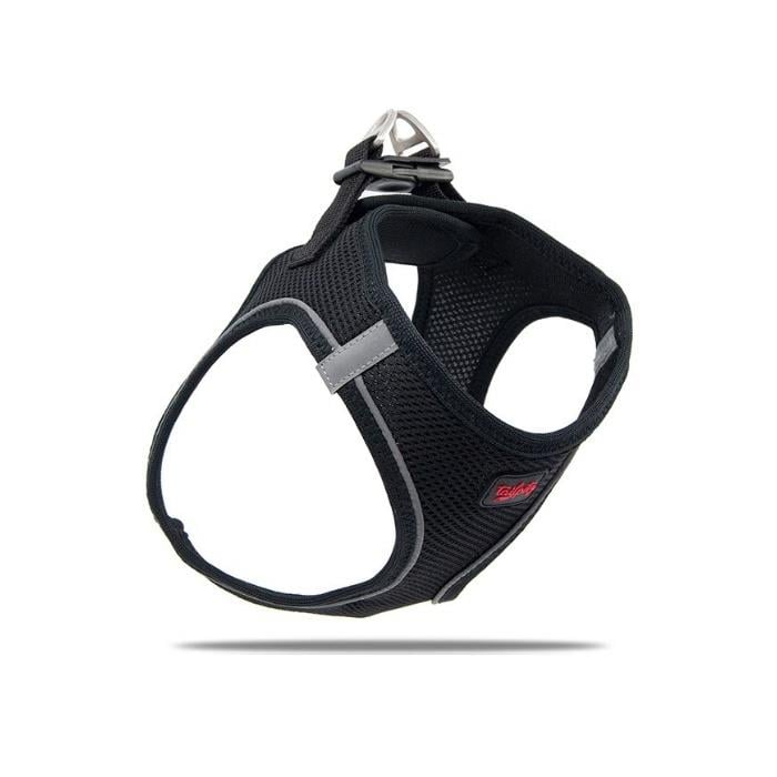 TailPetz Airmesh Black Köpek Göğüs Tasması XL