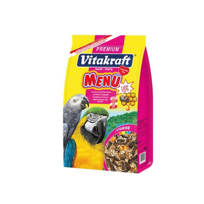Vitakraft Menü Premium Jodvital Papağan Yemi 1000 Gr