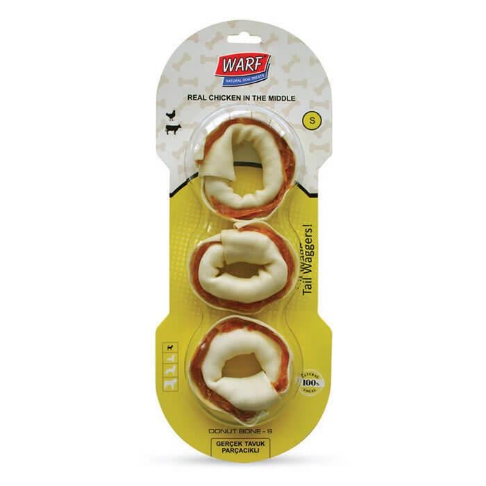 Warf Tavuklu Simit Kemik 8cm 3'lü