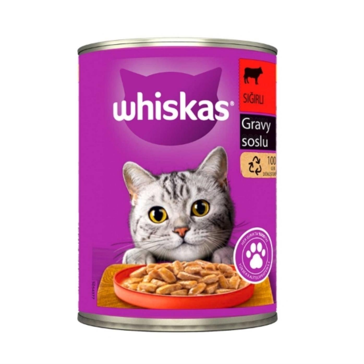 Whiskas Gravy Soslu Sığır Etli Kedi Konservesi 400gr