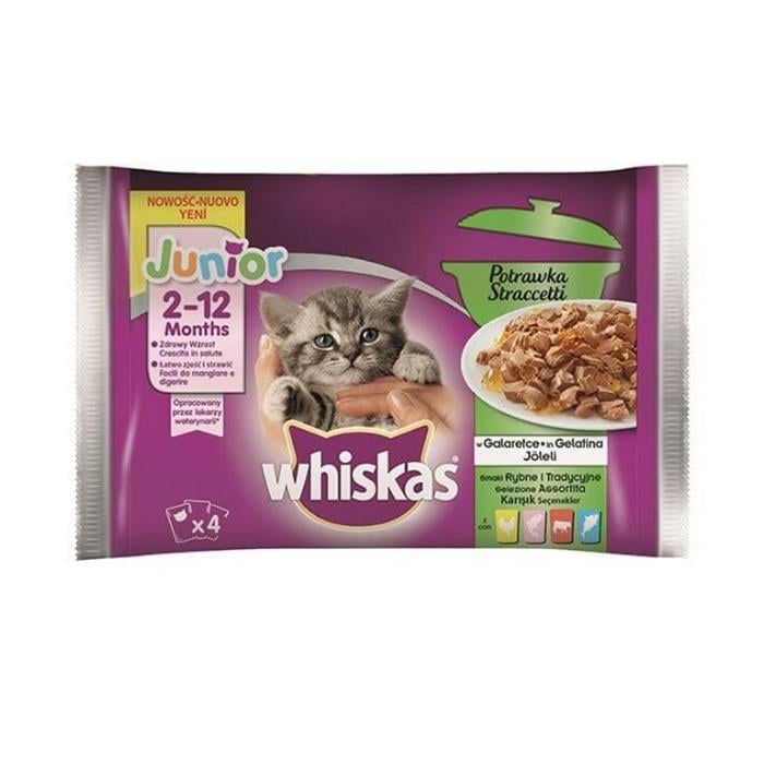 Whiskas Pouch Güveç Yavru Klasik Seç. 85gr 4 Al 3 Öde