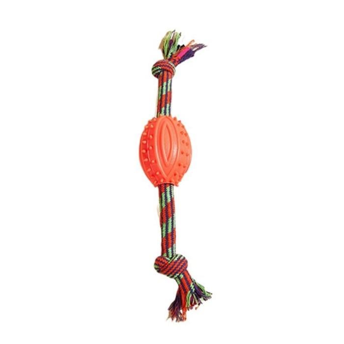 Zampa Renkli İpli, Plastik Köpek Oyuncağı, 37cm