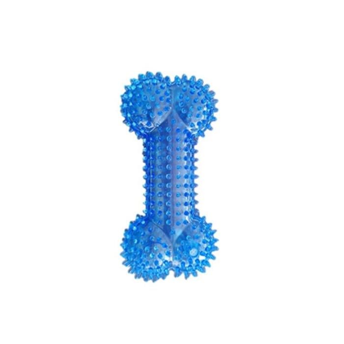 Zampa Rubber Kemik Desenli Tırtıklı Köpek Ödül Oyuncağı, 12,5cm