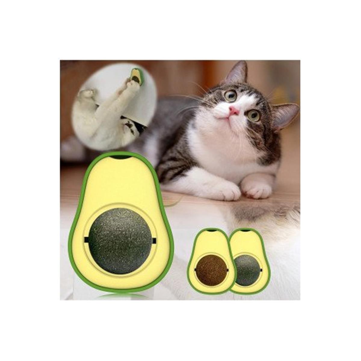 Avokado Kedi Otu Topu Kedi Oyuncağı, Diş Temizleyici- Çılgın Trend Ürünleri