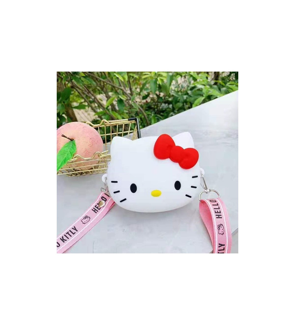 Hello Kitty Tasarım Silikon Omuz Askılı Çanta - Çılgın Trend Ürünleri