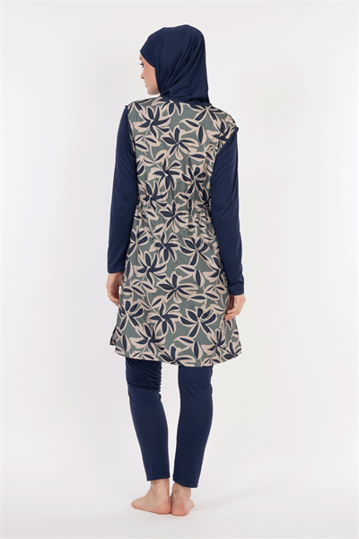 1318 Siyah Tesettür Mayo