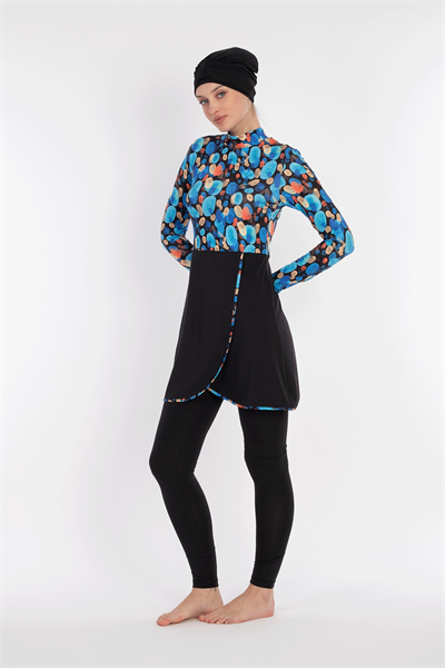 2312 Siyah Tesettür Mayo