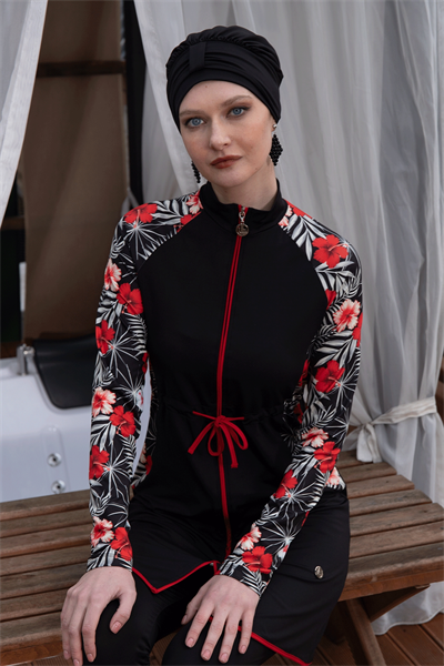 2313 Siyah Tesettür Mayo