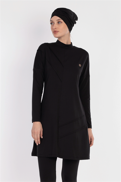 2321 Siyah Tesettür Mayo