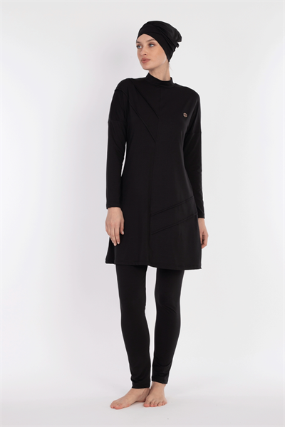 2321 Siyah Tesettür Mayo