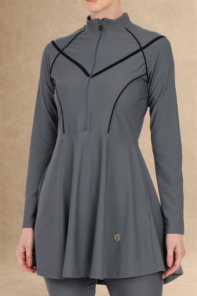 6016 Antrasit Tesettür Mayo