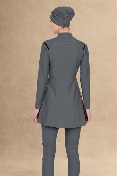 6016 Antrasit Tesettür Mayo