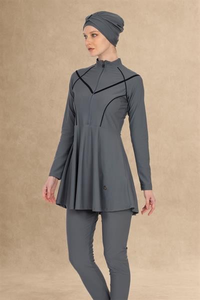 6016 Antrasit Tesettür Mayo