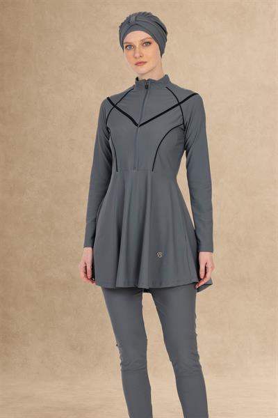 6016 Antrasit Tesettür Mayo