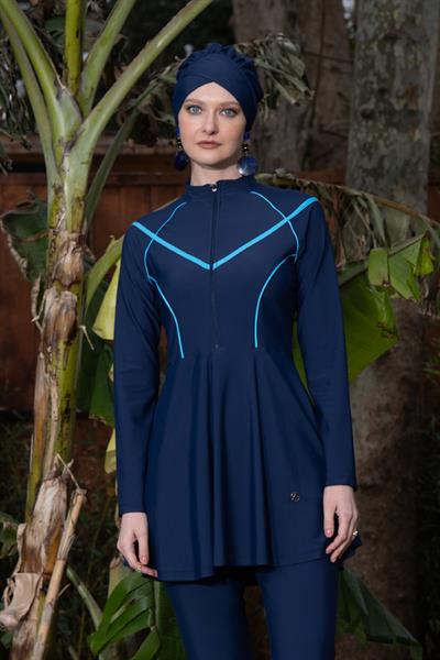 6016 Koyu Lacivert Tesettür Mayo