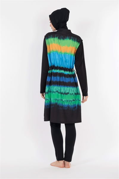 6030 Siyah Tesettür Mayo