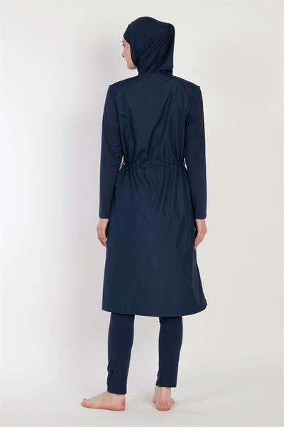 6045A-B Koyu Lacivert Tesettür Mayo