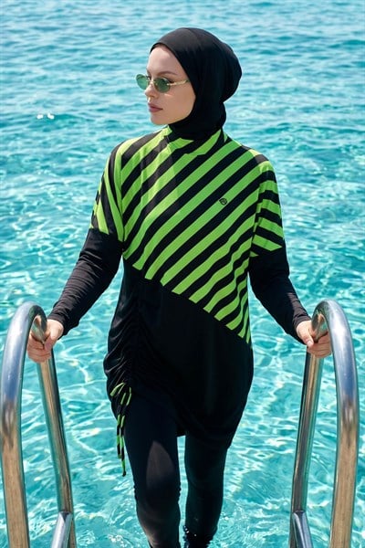 6060 Siyah Tesettür Mayo