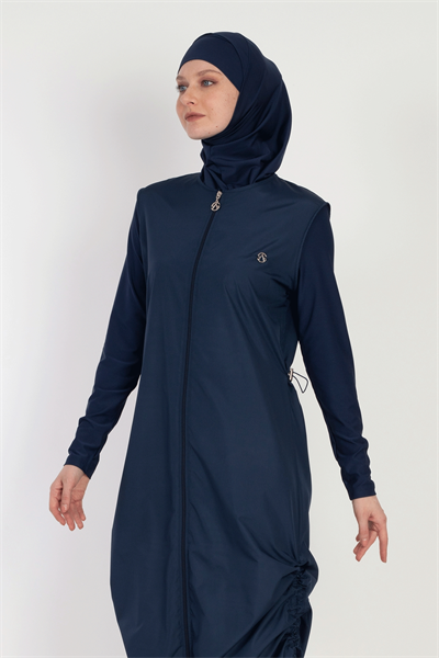 6068 Koyu Lacivert Tesettür Mayo