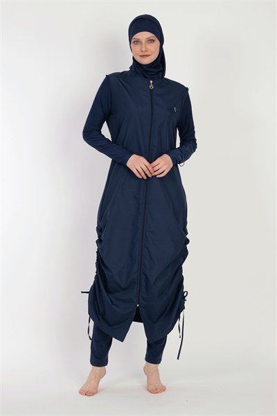 6068 Koyu Lacivert Tesettür Mayo