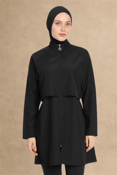 6201A Kapalı Siyah Tesettür Mayo