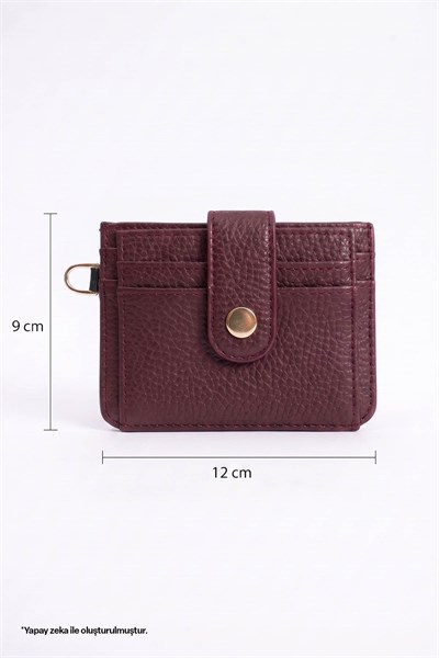 Anahtarlık Detaylı Bordo Kartlık