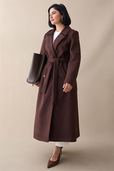 Astarlı Kaşe Kruvaze Acı Kahve Kaban