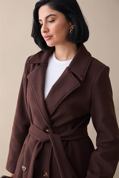 Astarlı Kaşe Kruvaze Acı Kahve Kaban