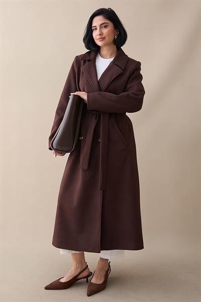 Astarlı Kaşe Kruvaze Acı Kahve Kaban