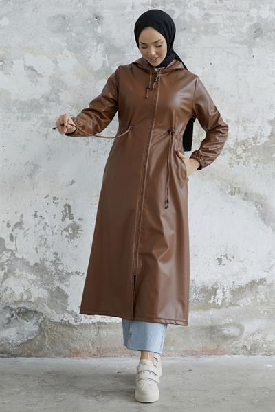 Avery Tünel Bağcıklı Deri Taba Kap