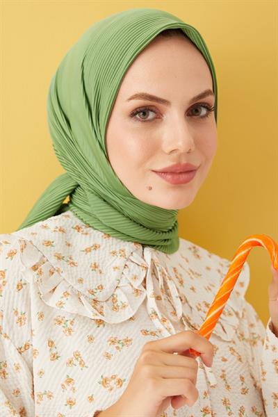 Ayla Piliseli Eşarp - Çağla Yeşili