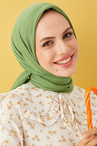 Ayla Piliseli Eşarp - Çağla Yeşili