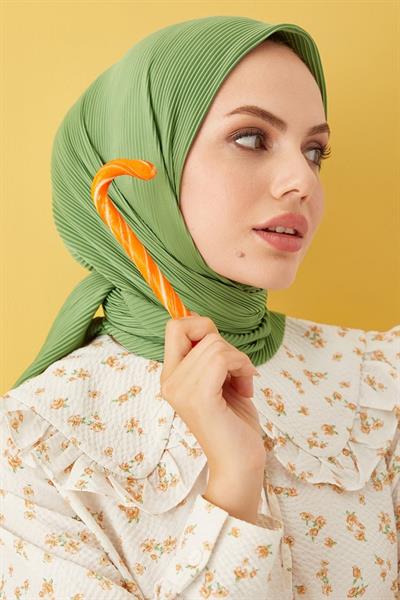 Ayla Piliseli Eşarp - Çağla Yeşili