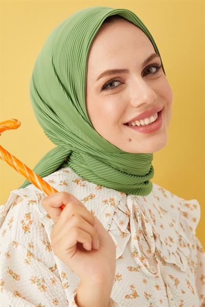 Ayla Piliseli Eşarp - Çağla Yeşili