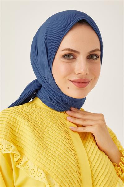 Ayla Piliseli Eşarp - İndigo