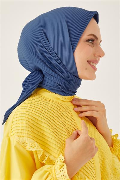 Ayla Piliseli Eşarp - İndigo