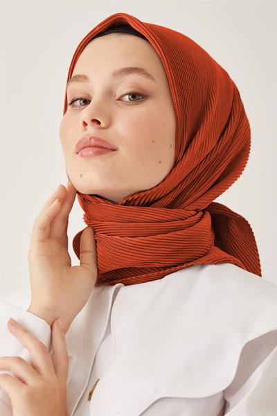 Ayla Piliseli Eşarp - Turuncu