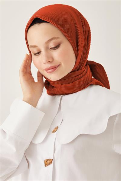 Ayla Piliseli Eşarp - Turuncu