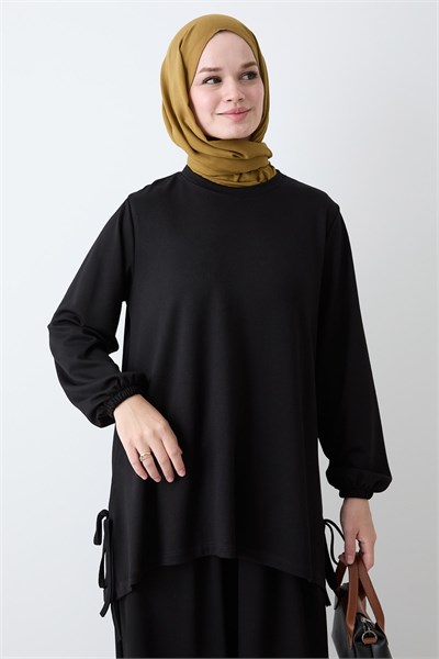Bağcıklı Salaş Siyah Takım