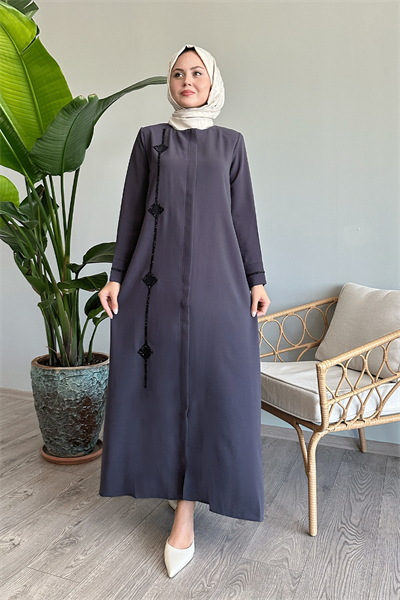 Baklava Detay Taş Antrasit Ferace