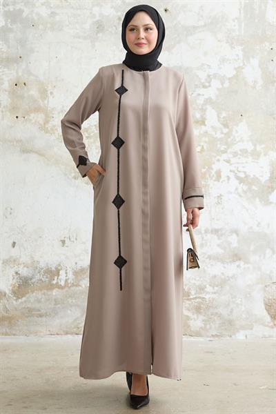 Baklava detay Taş Bej Ferace