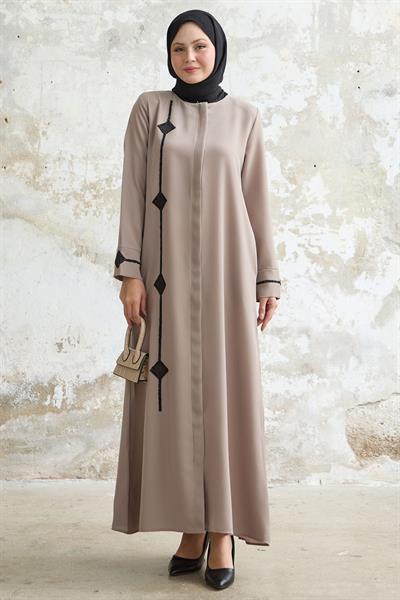 Baklava detay Taş Bej Ferace