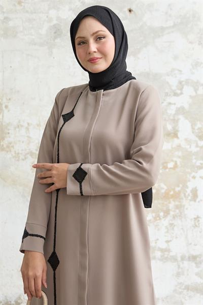 Baklava detay Taş Bej Ferace