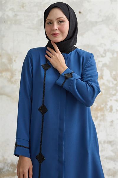 Baklava detay Taş İndigo Ferace