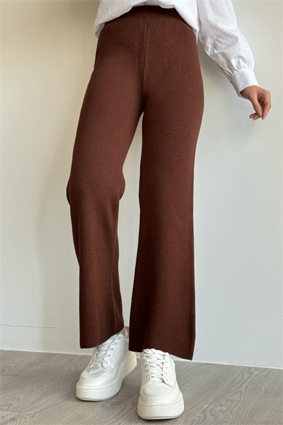 Basic Acı Kahve Triko Pantolon