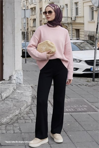 Basic Black Knit Pants
