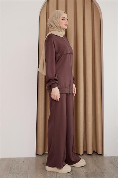 Biyeli Oysho Mürdüm İkili Takım