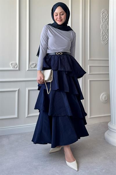 Büzgülü Gri Sandy Bluz