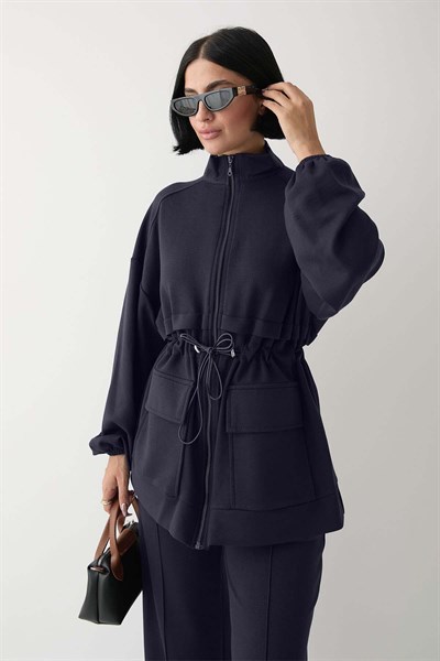 Çift Cep Biyeli Antrasit Oyşo Takım